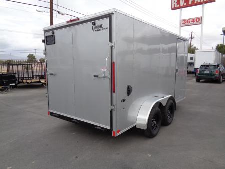 New 2026 Look Trailers 7x14 * ST DLX * V-Nose Tandem Axle 7k Cargo Trailer