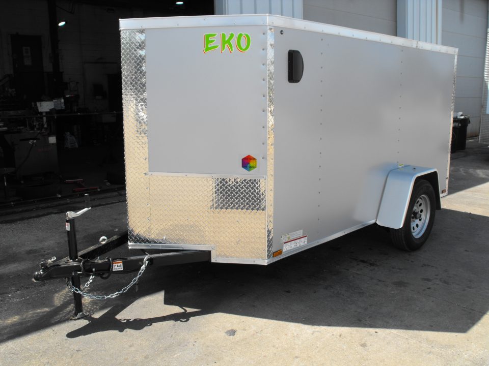New Enclosed Trailer 5 X 10 Ramp Door 5' Tall 080 Skin