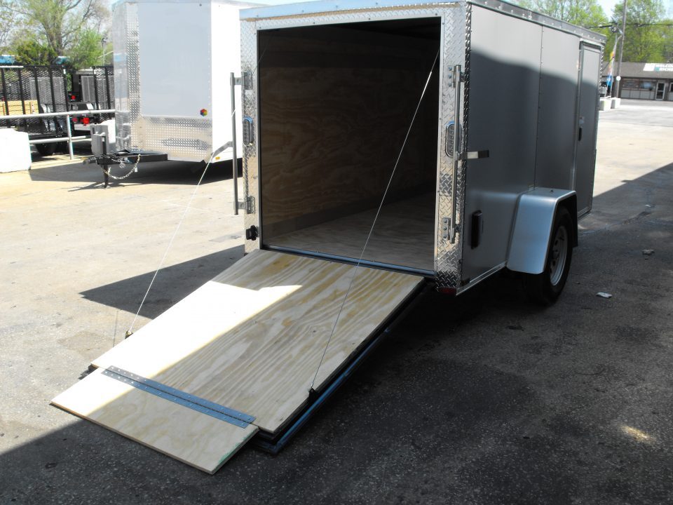 New Enclosed Trailer 5 X 10 Ramp Door 5' Tall 080 Skin