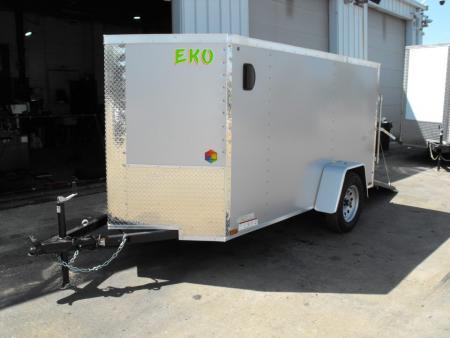 New Enclosed Trailer 5 X 10 Ramp Door 5' Tall 080 Skin
