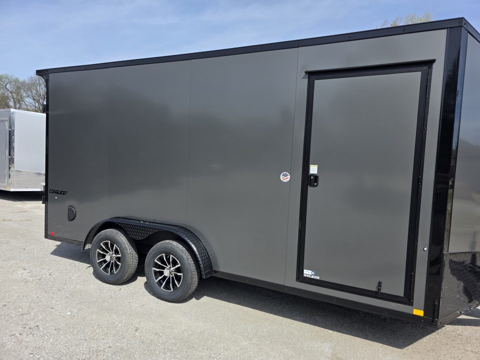 New 2026 Formula Trailers 7.5X16 UTV SXS SCREWLESS 080 BLACKOUT TRIM GOLF CART Cargo / Enclosed Trailer