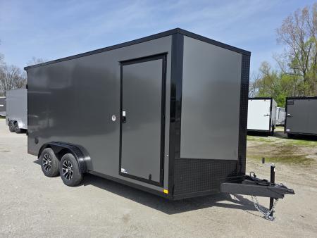New 2026 Formula Trailers 7.5X16 UTV SXS SCREWLESS 080 BLACKOUT TRIM GOLF CART Cargo / Enclosed Trailer