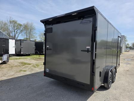 New 2026 Formula Trailers 7.5X16 UTV SXS SCREWLESS 080 BLACKOUT TRIM GOLF CART Cargo / Enclosed Trailer