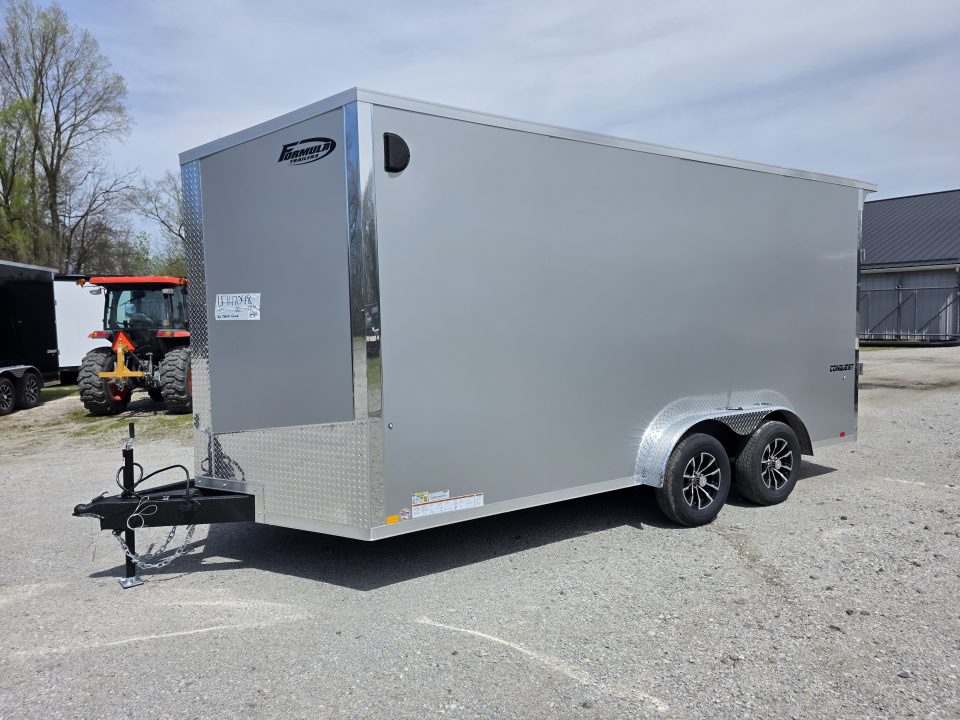 New 2026 Formula Trailers 7.5X16 UTV SXS SCREWLESS GOLF CART Cargo / Enclosed Trailer