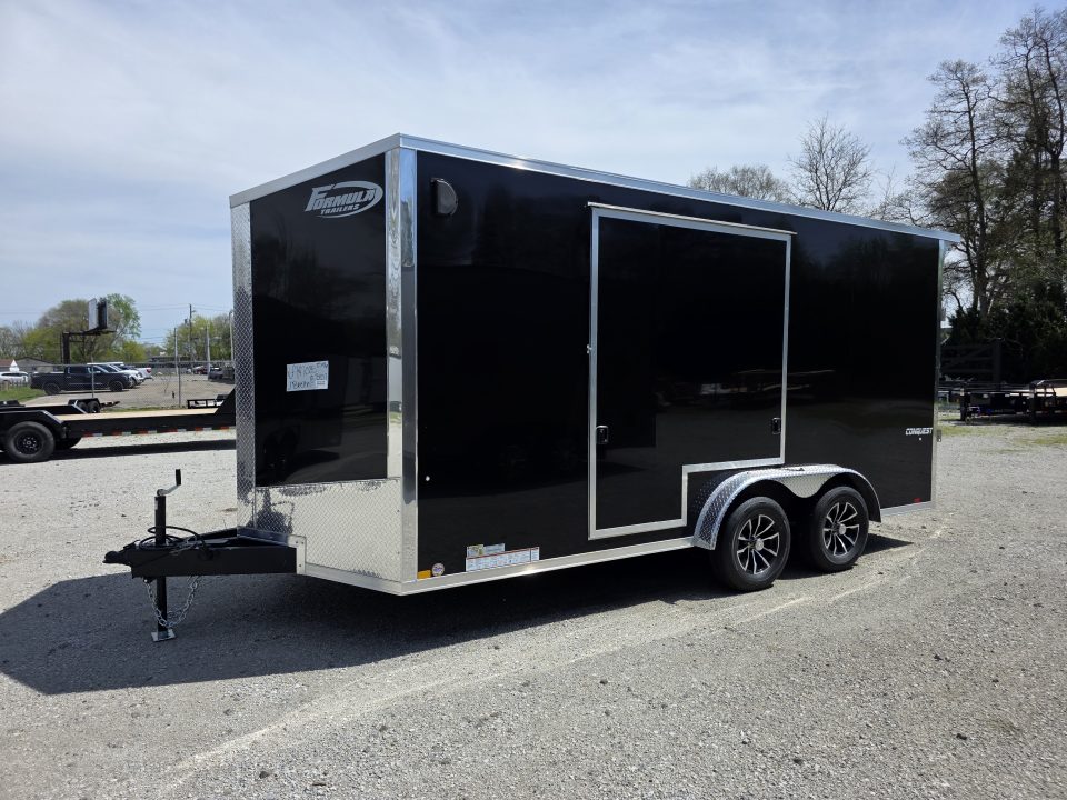 New 2026 Formula Trailers 7.5X16 UTV SXS ESCAPE DOOR SCREWLESS GOLF CART Cargo / Enclosed Trailer