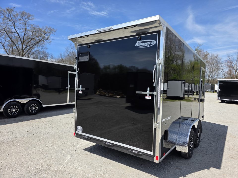 New 2026 Formula Trailers 7x16 7' 080 SCREWLESS DRINGS ALUM WHEELS SXS UTV GOLFCART Cargo / Enclosed Trailer
