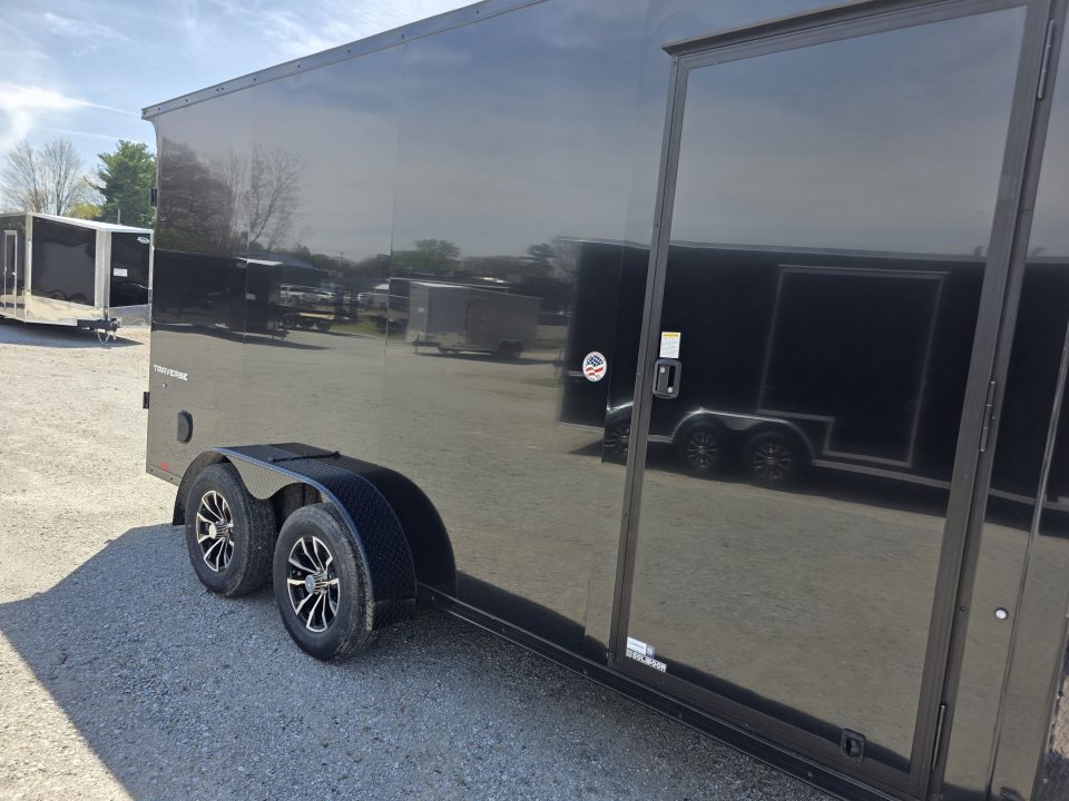 New 2026 Formula Trailers 7x16 7' INSIDE 080 SCREWLESS BLACKOUT ALUM WHEELS SXS UTV GOLFCART Cargo / Enclosed Trailer