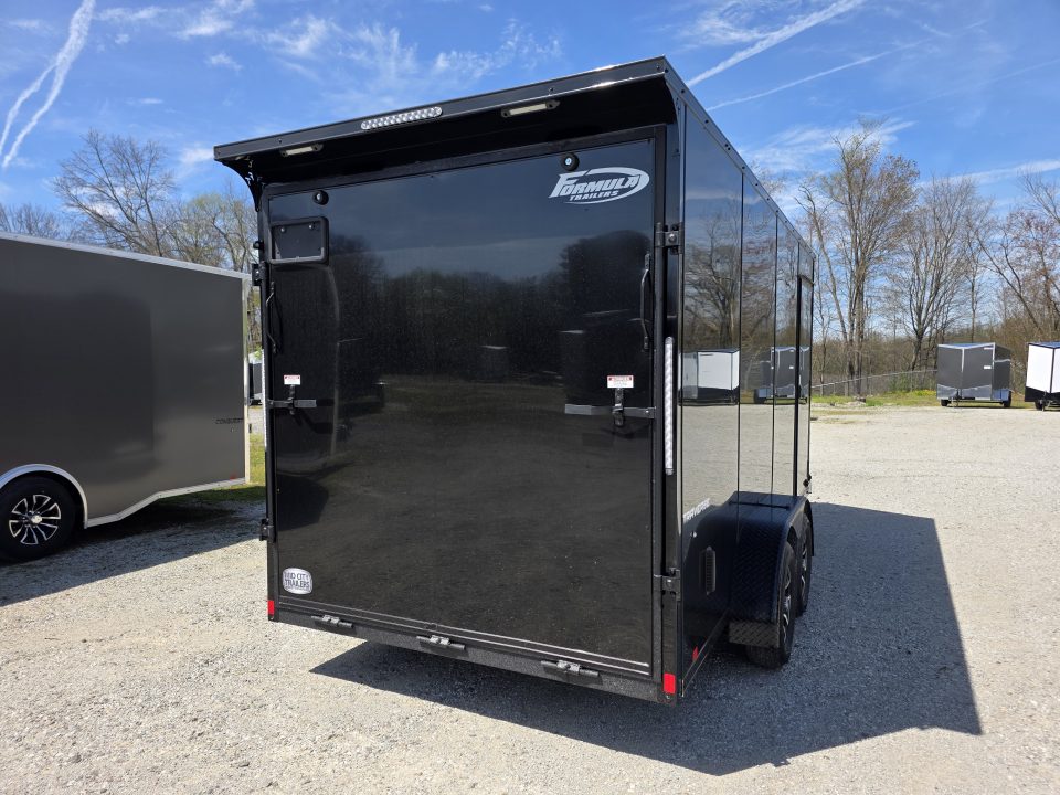 New 2026 Formula Trailers 7x16 7' INSIDE 080 SCREWLESS BLACKOUT ALUM WHEELS SXS UTV GOLFCART Cargo / Enclosed Trailer
