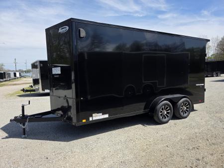 New 2026 Formula Trailers 7x16 7' INSIDE 080 SCREWLESS BLACKOUT ALUM WHEELS SXS UTV GOLFCART Cargo / Enclosed Trailer