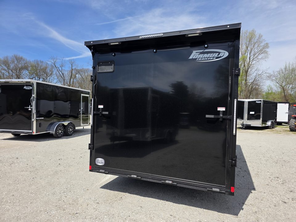New 2026 Formula Trailers 8.5x20 CAR HAULER WITH ESCAPE DOOR BLACKOUT TRIM 10K GVWR 7' INSIDE SXS UTV GOLF CART Cargo / Enclosed Trailer