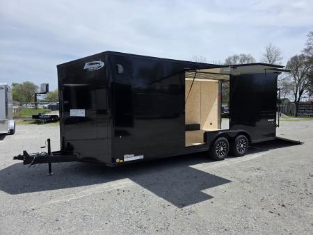 New 2026 Formula Trailers 8.5x20 CAR HAULER WITH ESCAPE DOOR BLACKOUT TRIM 10K GVWR 7' INSIDE SXS UTV GOLF CART Cargo / Enclosed Trailer