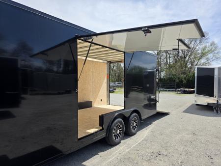 New 2026 Formula Trailers 8.5x20 CAR HAULER WITH ESCAPE DOOR BLACKOUT TRIM 10K GVWR 7' INSIDE SXS UTV GOLF CART Cargo / Enclosed Trailer
