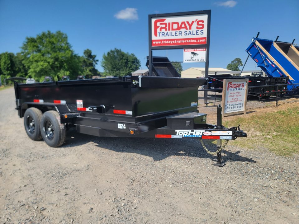 New 2026 Top Hat Trailers DE14 14k 14' X 83" Dump Trailer