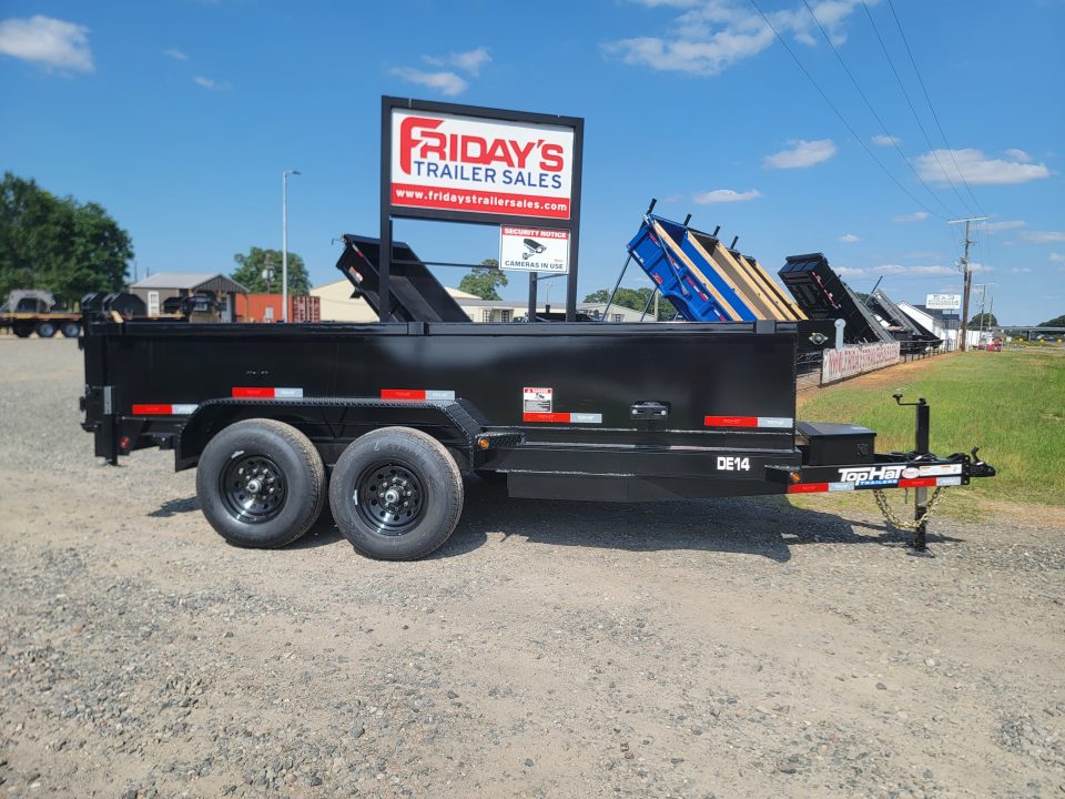 New 2026 Top Hat Trailers DE14 14k 14' X 83" Dump Trailer