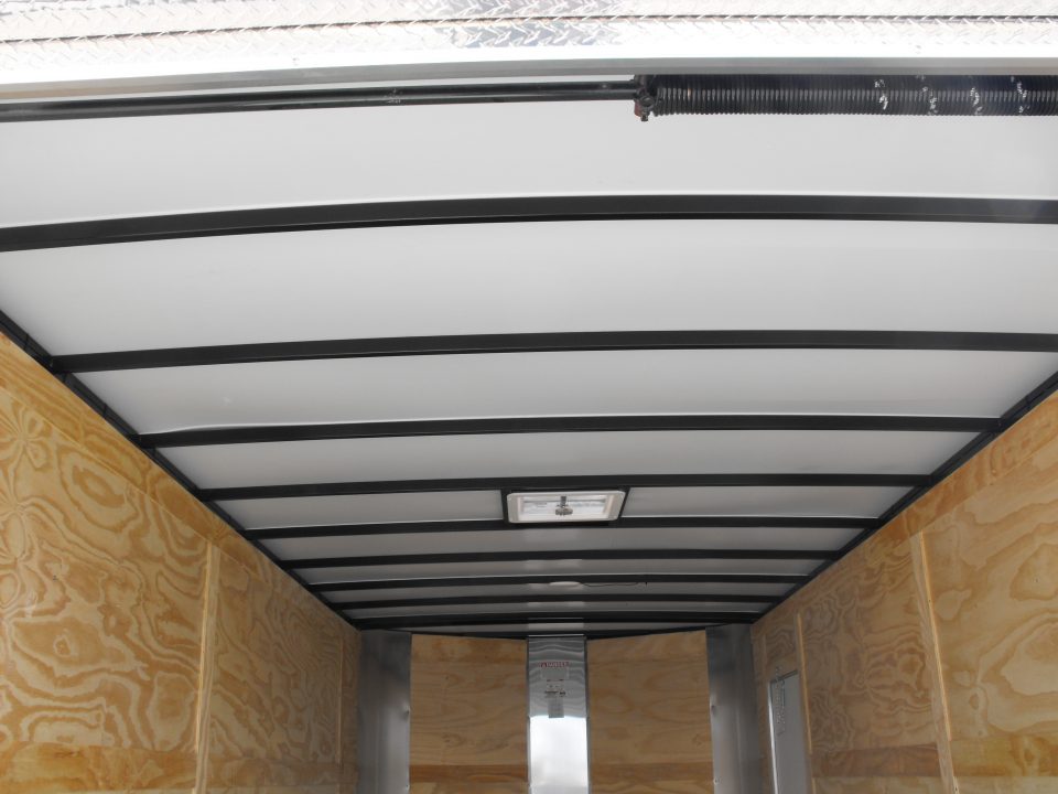 New Enclosed Cargo 8.5 x 18 Dove Ramp 7' I nt 10400 Gvwr