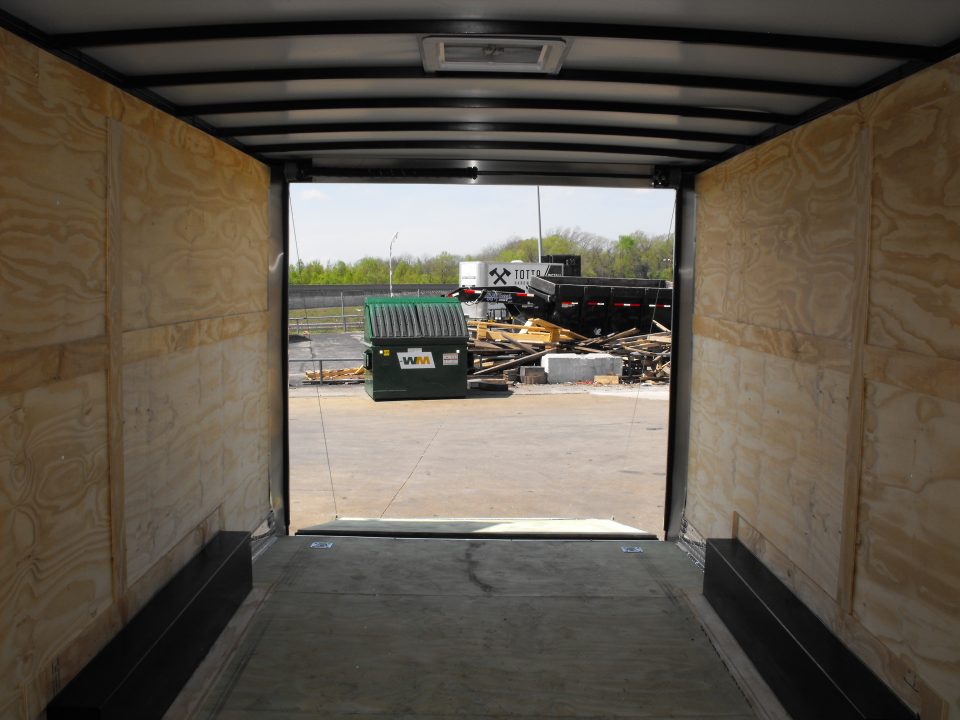 New Enclosed Cargo 8.5 x 18 Dove Ramp 7' I nt 10400 Gvwr