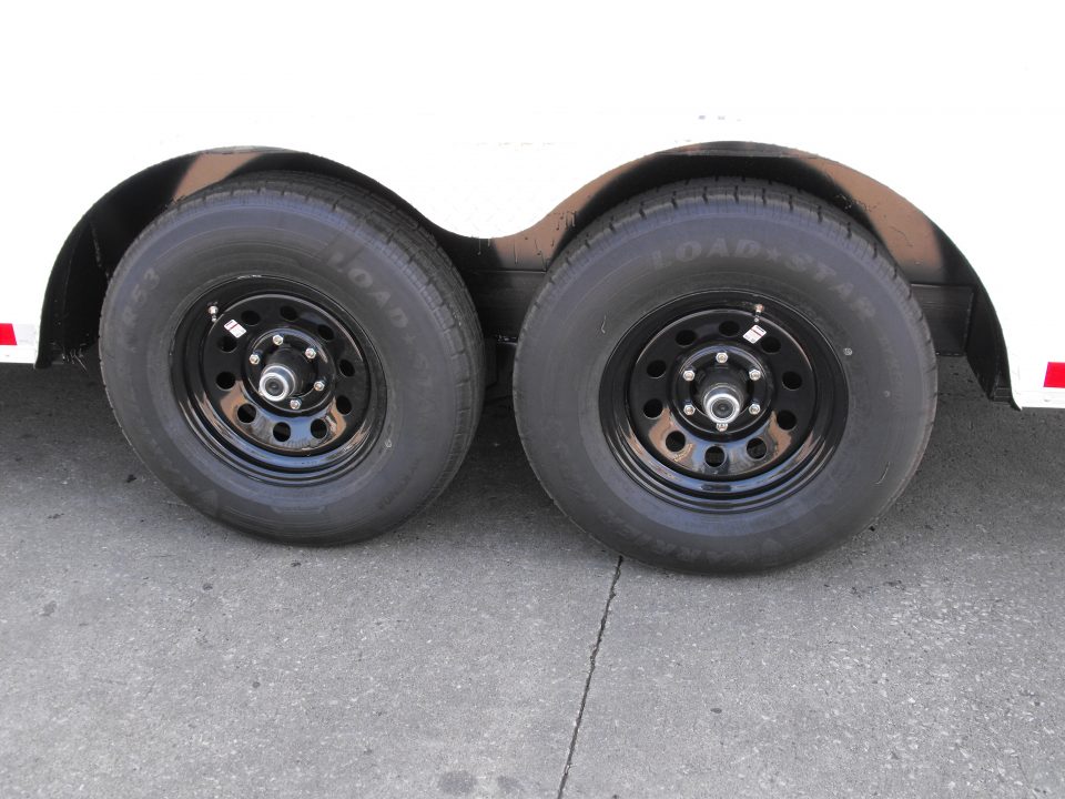 New Enclosed Cargo 8.5 x 18 Dove Ramp 7' I nt 10400 Gvwr