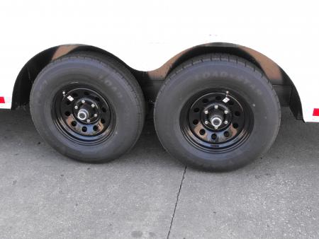 New Enclosed Cargo 8.5 x 18 Dove Ramp 7' I nt 10400 Gvwr