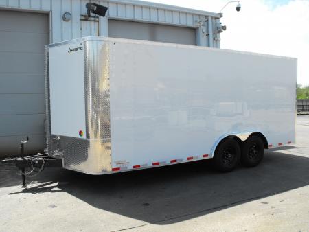 New Enclosed Cargo 8.5 x 18 Dove Ramp 7' I nt 10400 Gvwr
