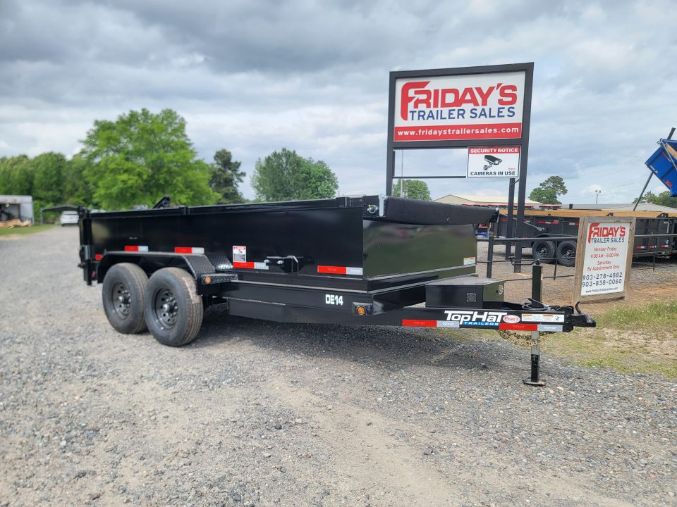 New 2026 Top Hat Trailers DE14 14k 14' X 83" Dump Trailer