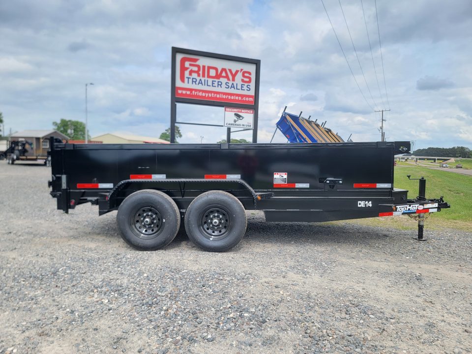New 2026 Top Hat Trailers DE14 14k 14' X 83" Dump Trailer