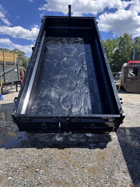 New 2026 Iron Bull Dump Trailer / DTB Series / 83" Wide x 16' Long / Telescopic Hoist / Ramps / Tarp / 24" High Sides