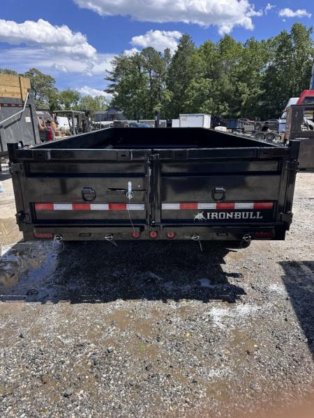 New 2026 Iron Bull Dump Trailer / DTB Series / 83" Wide x 16' Long / Telescopic Hoist / Ramps / Tarp / 24" High Sides