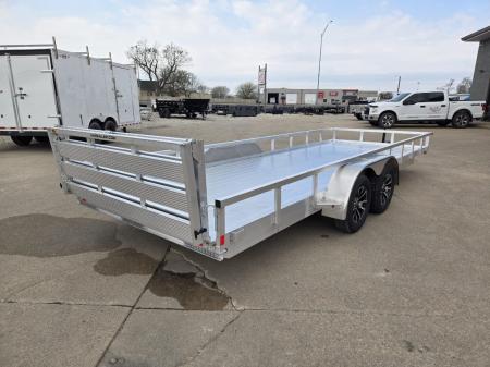 New 2026 H&H Trailers 82x20 Aluminum Rail Side Utility Trailer 7K Tandem Utility Trailer