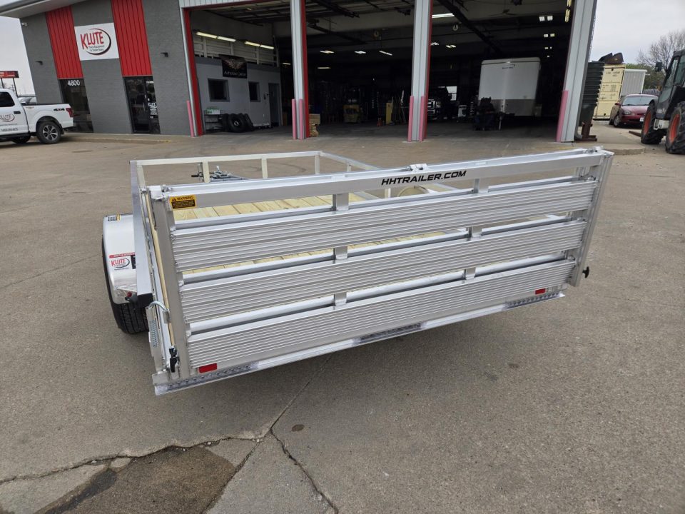 New 2026 H&H Trailers 82x12 Aluminum Rail Side 5K Utility Trailer
