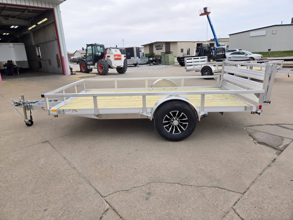 New 2026 H&H Trailers 82x12 Aluminum Rail Side 5K Utility Trailer