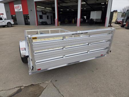 New 2026 H&H Trailers 82x12 Aluminum Rail Side 5K Utility Trailer