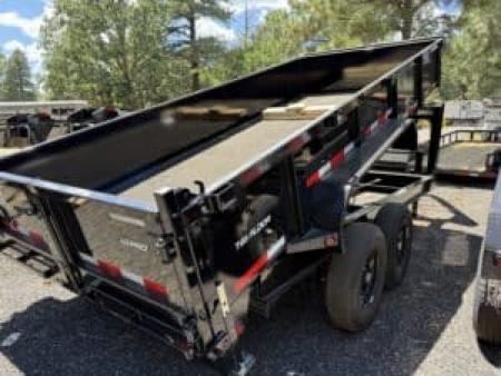 New 2026 Top Hat Trailers 7'X14' Gooseneck Dump Trailer 14000 lb G.V.W. 2' Sides Dump Trailer
