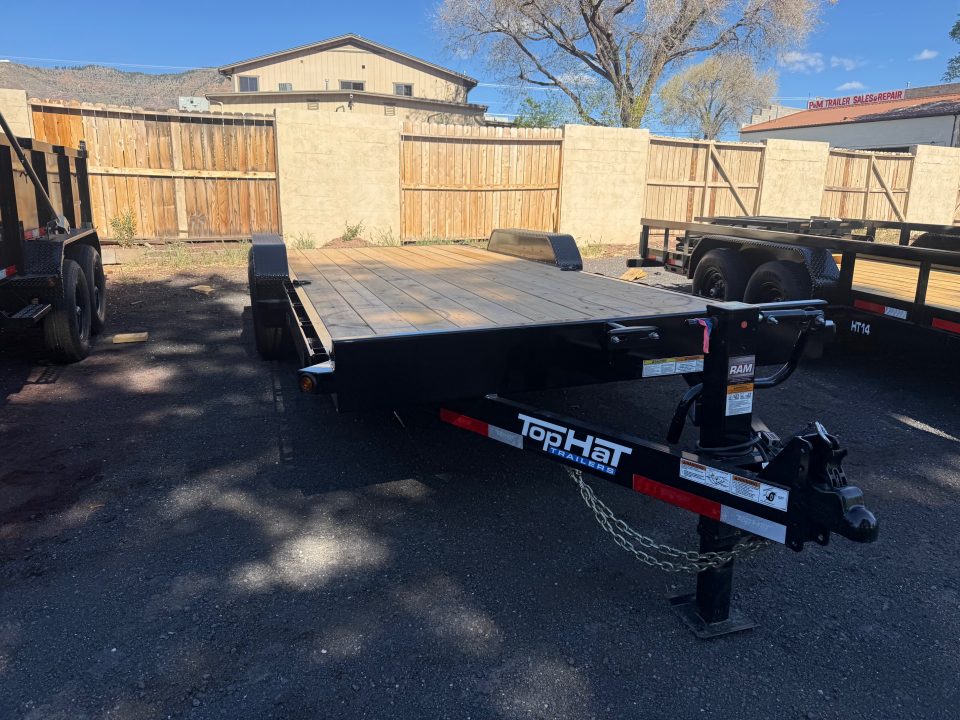 New 2026 Top Hat Trailers 83X20 Equipment Hauler Slide in ramps Equipment Trailer