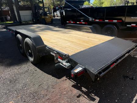 New 2026 Top Hat Trailers 83X20 Equipment Hauler Slide in ramps Equipment Trailer