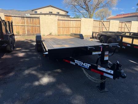 New 2026 Top Hat Trailers 83X20 Equipment Hauler Slide in ramps Equipment Trailer