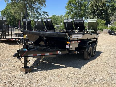 New 2026 PJ Trailers 7x14 TA (DT) 15.4K Dump Trailer