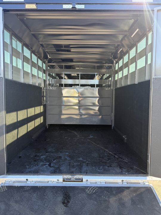 Used 2026 Trails West Santa FE 24' Straight Tack Stock / Stock Combo Trailer