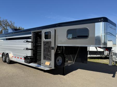 Used 2026 Trails West Santa FE 24' Straight Tack Stock / Stock Combo Trailer