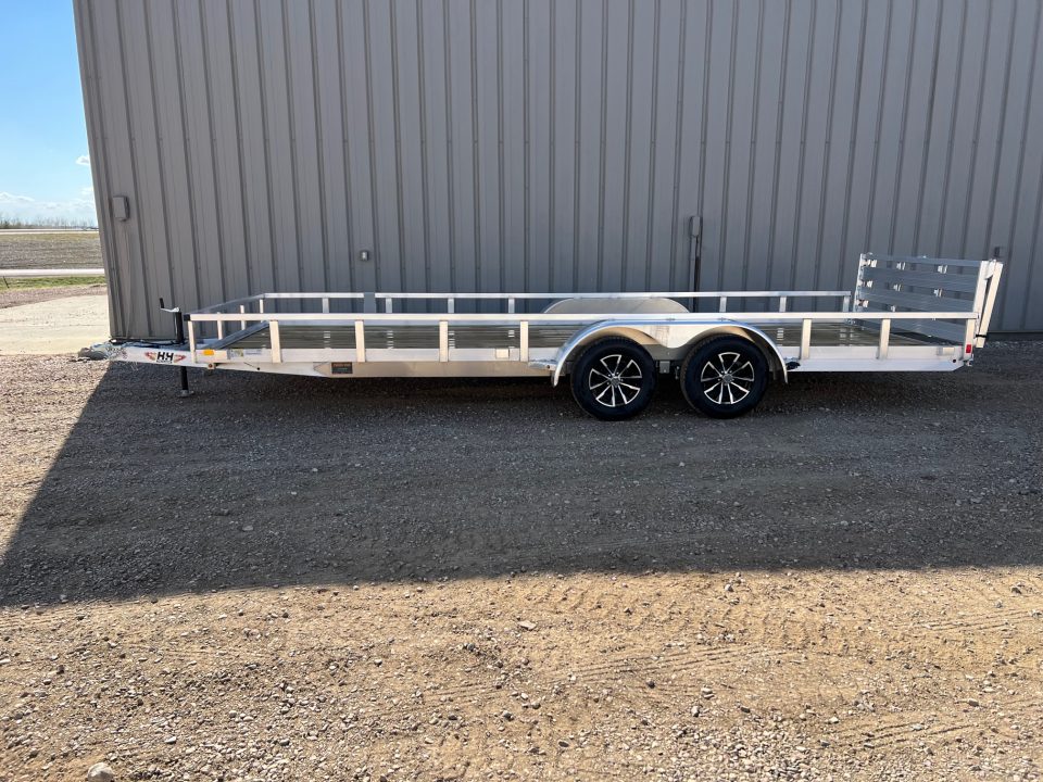 New 2026 H&H Trailers 20' Tandem Aluminum Utility Trailer