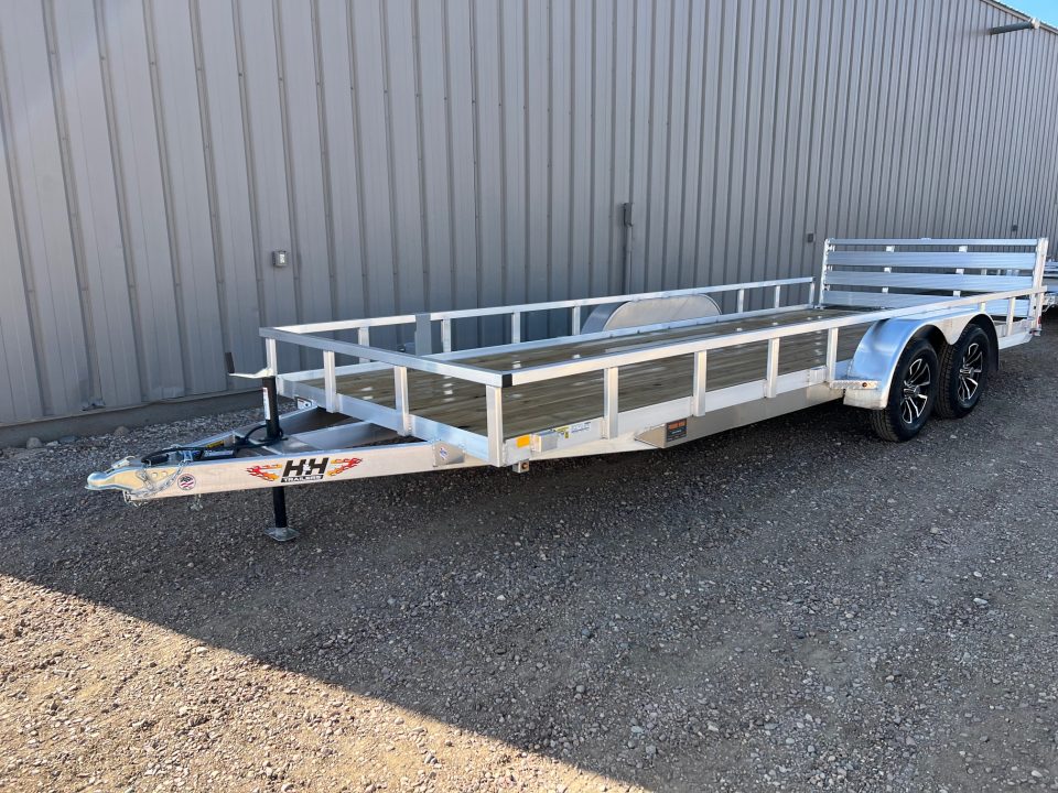 New 2026 H&H Trailers 20' Tandem Aluminum Utility Trailer