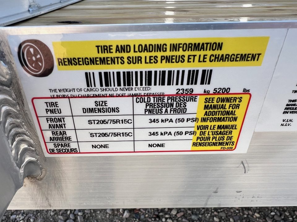 New 2026 H&H Trailers 20' Tandem Aluminum Utility Trailer