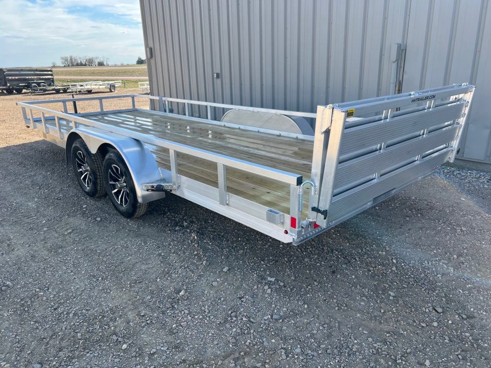 New 2026 H&H Trailers 20' Tandem Aluminum Utility Trailer