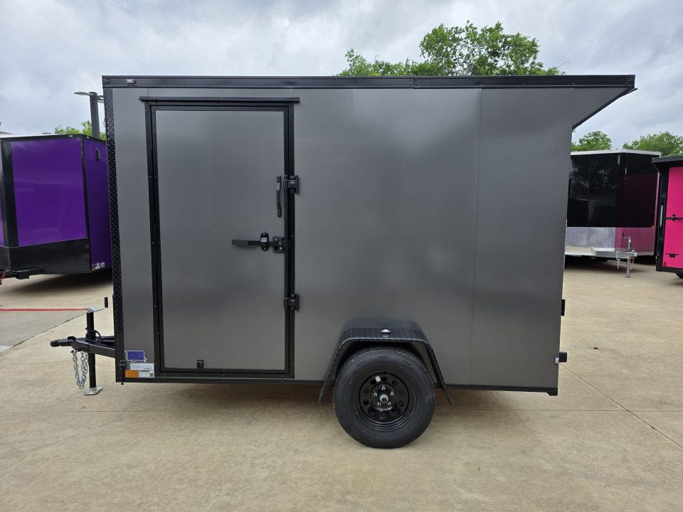 New 2026 New 5x10 SA Screwless Vending Enclosed Trailer | Blackout | Spoiler Package | .08 Polycor | Dexter Axle |