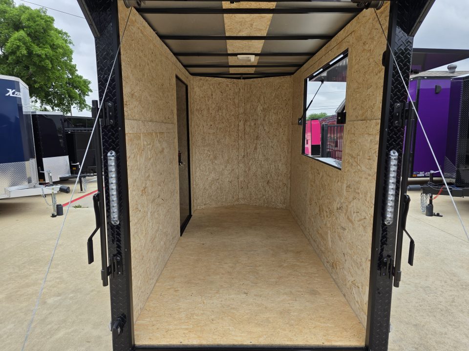 New 2026 New 5x10 SA Screwless Vending Enclosed Trailer | Blackout | Spoiler Package | .08 Polycor | Dexter Axle |