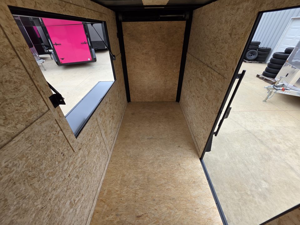 New 2026 New 5x10 SA Screwless Vending Enclosed Trailer | Blackout | Spoiler Package | .08 Polycor | Dexter Axle |