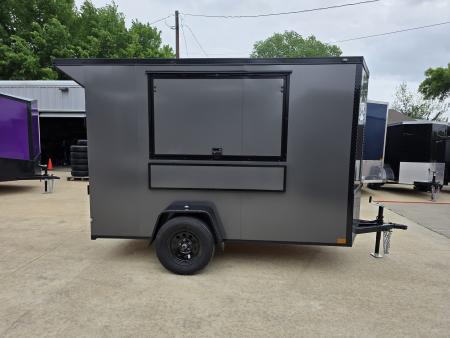 New 2026 New 5x10 SA Screwless Vending Enclosed Trailer | Blackout | Spoiler Package | .08 Polycor | Dexter Axle |