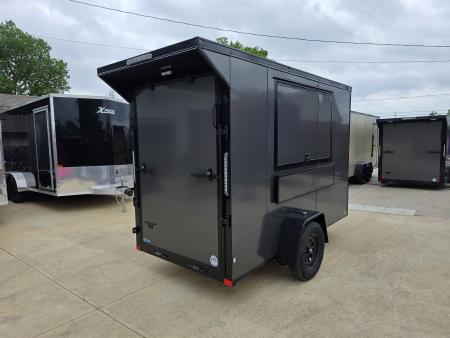 New 2026 New 5x10 SA Screwless Vending Enclosed Trailer | Blackout | Spoiler Package | .08 Polycor | Dexter Axle |