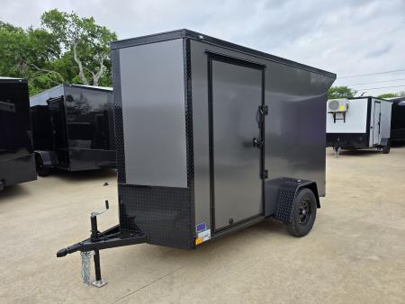 New 2026 New 5x10 SA Screwless Vending Enclosed Trailer | Blackout | Spoiler Package | .08 Polycor | Dexter Axle |