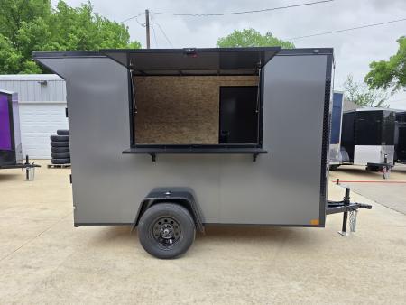 New 2026 New 5x10 SA Screwless Vending Enclosed Trailer | Blackout | Spoiler Package | .08 Polycor | Dexter Axle |