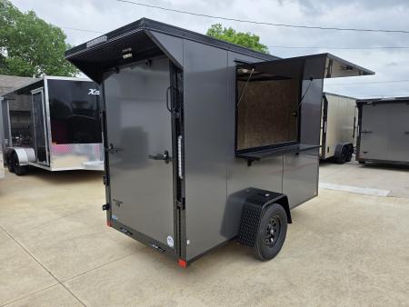 New 2026 New 5x10 SA Screwless Vending Enclosed Trailer | Blackout | Spoiler Package | .08 Polycor | Dexter Axle |